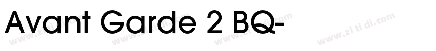 Avant Garde 2 BQ字体转换